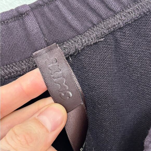 Skims Classic Straight Leg Cotton Sweatpants in Plum Purple - Size L - Picture 4 of 6